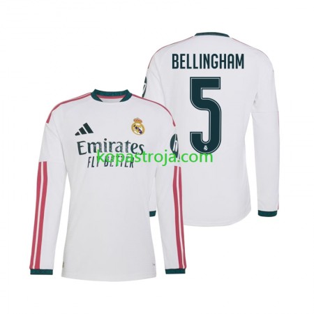 Billiga Fotbollströjor Real Madrid Jude Bellingham 5 Hemma tröja 2026/27 Långärmad